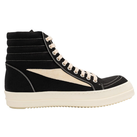 Rick Owens DRKSHDW Vintage HIGH Sneaks - Black/Milk/Milk Doeskin