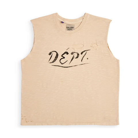 Gallery Dept Sleeveless Crew Tee Archival White