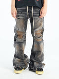 Reconstructed Texas Flare Denim