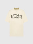 Satoshi Nakamoto Studded Logo Tee Cream