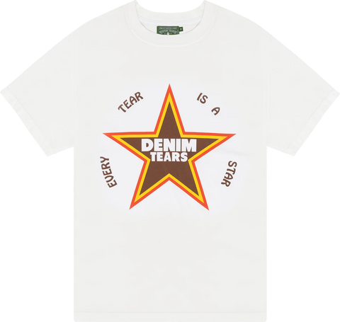 Denim Tears Every Tear Is A Star Tee White