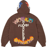 Fuck You Zip Up (Dark Brown)