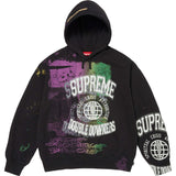 Overprint Hooded Sweatshirt (Black)