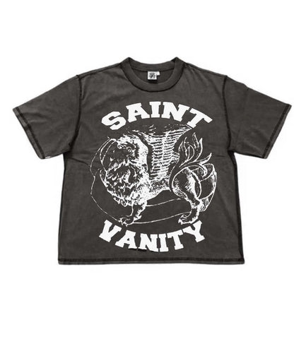 SAINT VANITY GRIFFIN TEE GREY