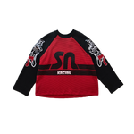 SATOSHI NAKAMOTO SATOSHI WINGS LONGSLEEVE SHIRT RED