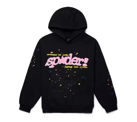 Sp5der P*NK V2 Hoodie Black