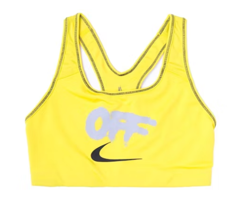 OFF-WHITE x Nike Women's Sports Bra Opti Yellow