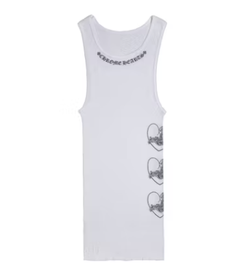 Chrome Hearts Love You Rib Tank White/Black