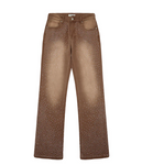 Almost Someday Cosmo Straight Leg Denim - Light Brown