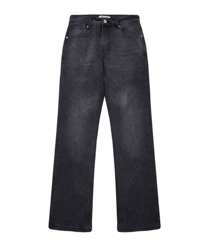 Almost Someday Cosmo Straight Leg Denim - Washed Black
