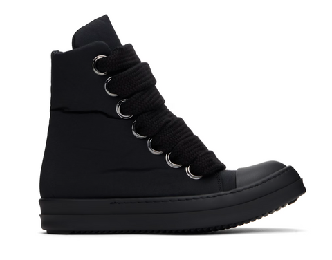 RICK OWENS DRKSHDW Black Hollywood Jumbo Lace Puffer Sneaks Sneakers