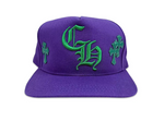 Chrome Hearts Cross Patch Trucker Hat 'Purple/Green'