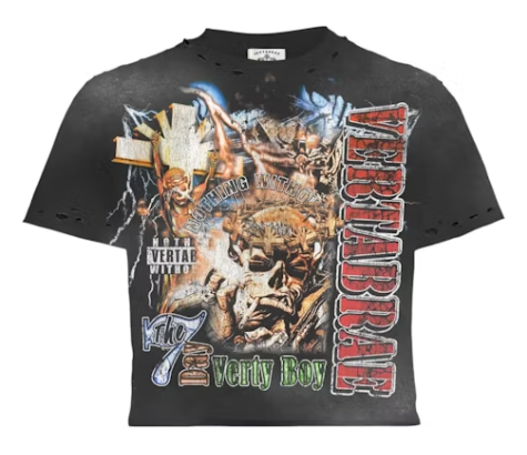 Vertabrae 7 Rap Tee Black