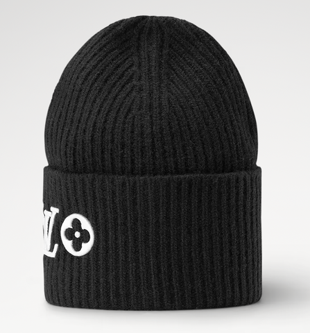 LV Headline Beanie Black