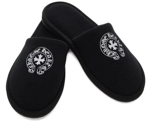 Chrome Hearts Hotel Slippers Black