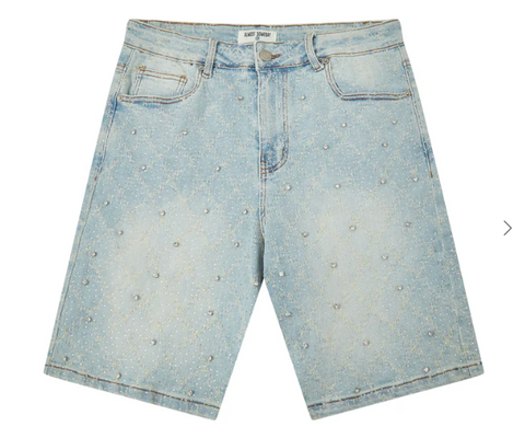 Gemstone Denim Jorts - Washed Blue