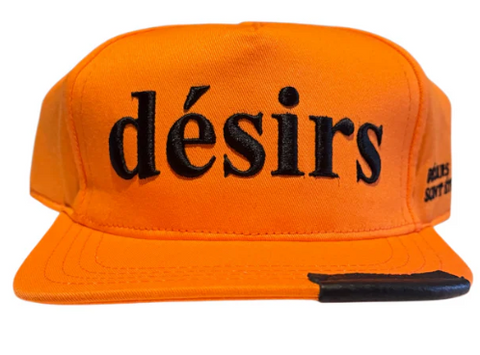 LEATHER PATCH HAT ‘ORANGE’