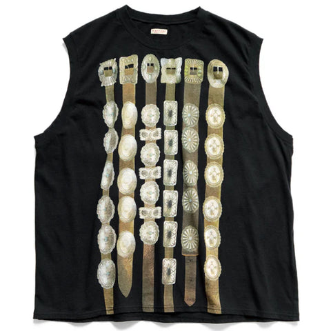 Kapital Jersey Sleeveless T-Shirt (Curtain Concho)