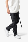 MNML SNAP ZIPPER II CARGO PANTS BLACK