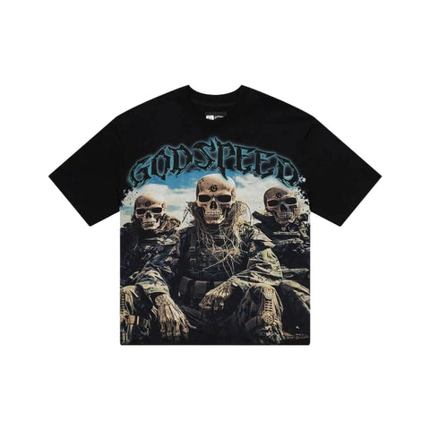 Godspeed Squadron Washed Black T-shirt