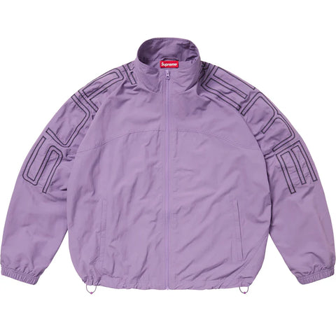 Spellout Embroidered Track Jacket