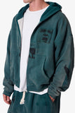 Thermal Lined Terror Zip Up Hoodie (Green)