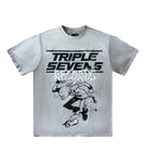 Triple Sevens Record Cream Tee