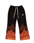 Sunset Orange Triple Flame Heavyweight Sweats