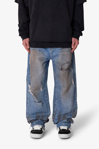 ULTRA BAGGY RAN OVER DENIM