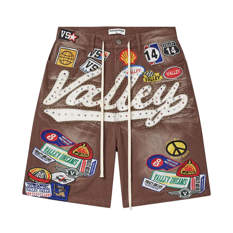 Vale 1980's " Brown Wash " Jorts