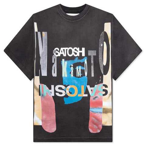 Satoshi Nakamoto Vintage Upside Tee Black