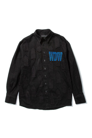 Who Decides War Black 'WDW' Link Denim Shirt