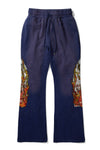 Flame Glass Sweatpants Purple