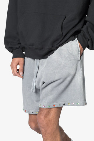 MNML WASHED GRADIENT SHORTS WASHED BLACK