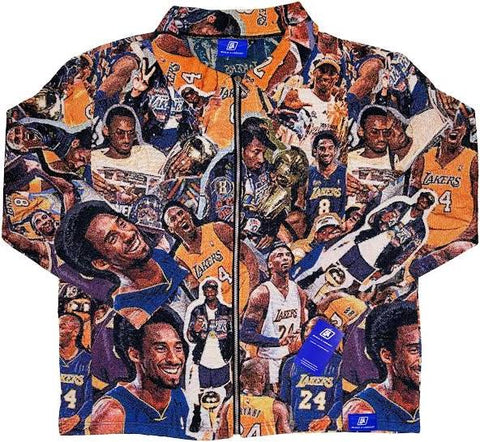 Kobe Bryant Collage Tapestry Zip Up Jacket