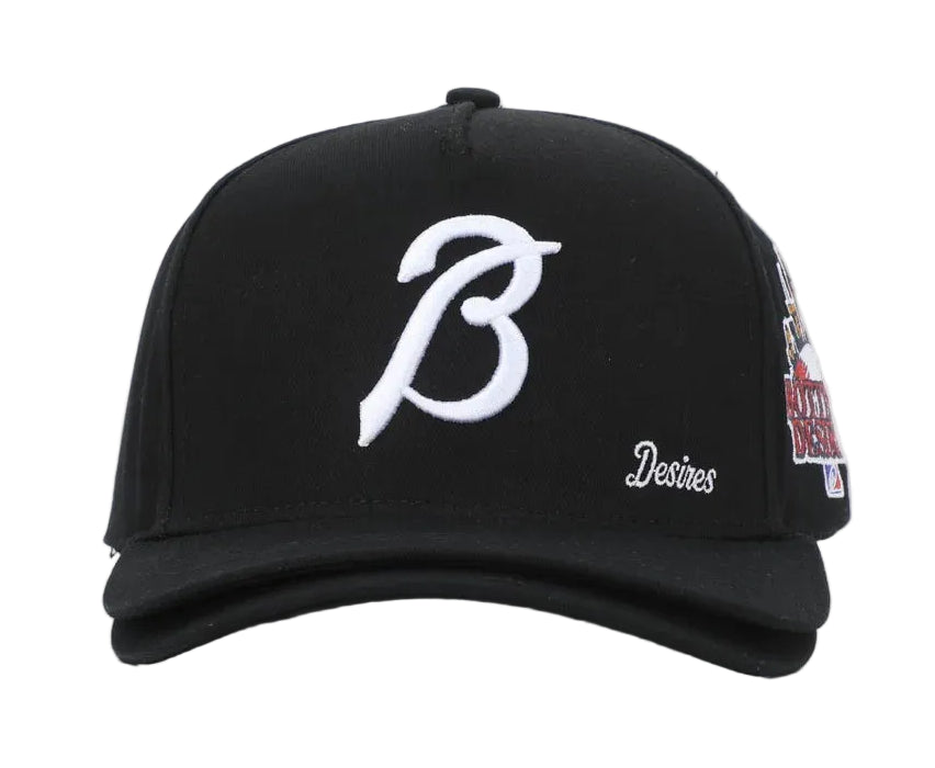 DOUBLE BRIM HAT (BLACK) – Token Miami