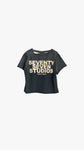 SKYAMI DAWN DISTRESSED TEE BLACK