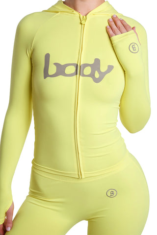 Basic Hoodie 2.0 (Canary Yellow/Taupe)