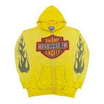 MURD333R.FM 'CHOP333R' YELLOW ZIP UP HOODIE