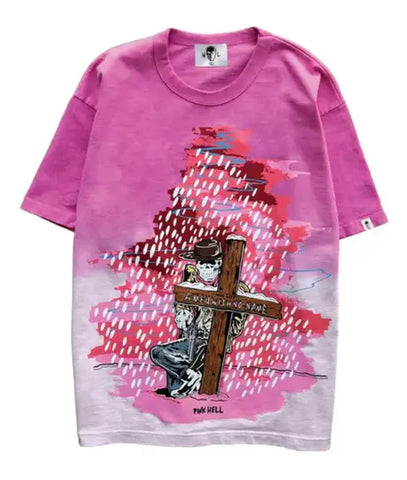 Warren Lotas Pink Hell Tee