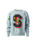 Saint Michael Saint Tear Crewneck Blue