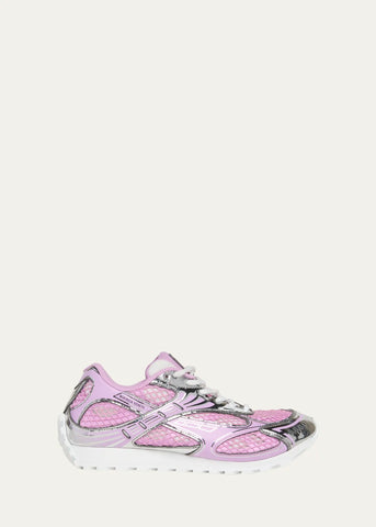 BOTTEGA VENETA Pink & Silver Orbit Sneakers