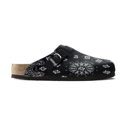 Bravest Studios Black Paisley Mules