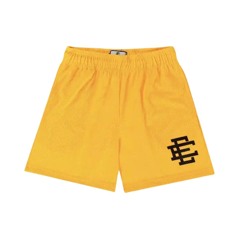 Eric Emanuel EE Basic Shorts Core Mesh-Yellow Black