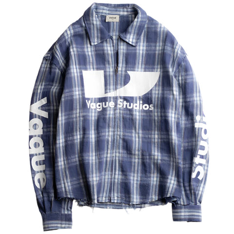 VAGUE STUDIOS SURGE ZIP FLANNEL [BLUE]