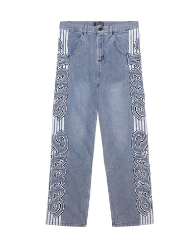 STONE WASH BLUE INSIGNIA DENIM