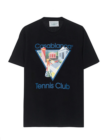 Casablanca Tennis Club 'La Joueuse' Black T-shirt