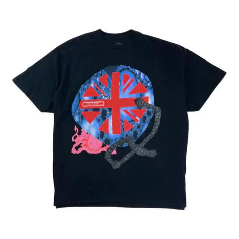 Cactus Jack by Travis Scott O2 Live Union Jack Tee 'Black'