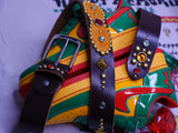 Traffic Light Studded Genuine Cow Leather Belt V.2 (1 of 1)