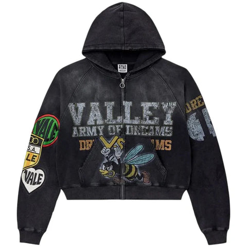 ARMY OF DREAMS ZIP UP BLACK